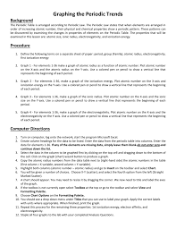 Use your notes to answer the following questions. Graphing Periodic Trends Lab Answer Key Graphing Periodic Trends Worksheet Answer Key Collection