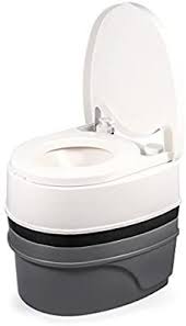 Amazon Com Camco Premium Portable Travel Toilet With Three Directional Flush And Swivel Dumping Elb In 2020 Portable Toilet For Camping Outdoor Toilet Portable Toilet