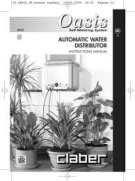 Claber 8053 Instruction Manual Pdf Download Manualslib