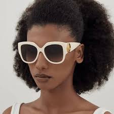 NEW GG1407S 004 GUCCI SQUARE IVORY BROWN WOMEN SUNGLASSES GUCCI