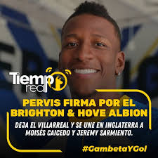 SE FUE PARA #INGLATERRA! #GambetaYGol 🟡 El 🇪🇨 #PervisEstupinan deja el  Villarreal y se une en Inglaterra a #MoisésCaicedo y #JeremySarmiento 🟡 El  #OfficialBHAFC fichó al lateral ecuatoriano en una operación en