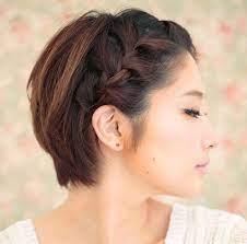 14 Easy Updos For Short Hair Braids For Short Hair Short Hair Styles Short Hair Updo