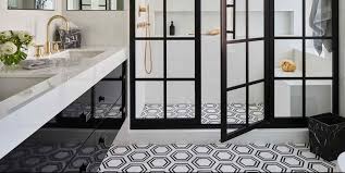 Black And White Master Bathroom Ideas Creative Bathroom Tile Ideas You Ll Be Tempted To Try With Images Floor Tile Design Brown Tile Bathroom Bathroom Tile Designs