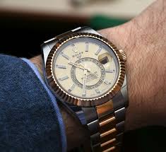 Rolex Sky Dweller Watches In Two Tone Steel Gold Hands On Ablogtowatch