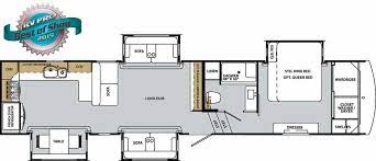 These are two bedroom fifth wheel floor plans or rv trailer camper with two bedrooms. 5 Fifth Wheel Floor Plans With Rear Kitchens Camper Report