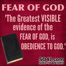 What does fear of the lord mean. Fear God Obedience To God Fear Of The Lord God Word