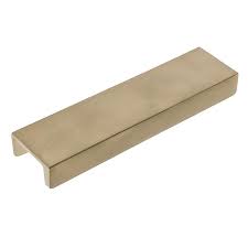 If your cabinet doors have stiles (also called framing), cabinet pulls are usually 2 to 3 inches up from the bottom edge of the door. Sumner Street Home Hardware Martin 5 In Center To Center Satin Brass Square Finger Cabinet Door Pull Lowes Com Finger Pull Satin Brass Home Hardware