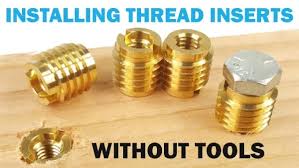 How To Install A Threaded Insert Into Wood Without The Insert Tool Wood Insert Installation Woodworking Projects Diy