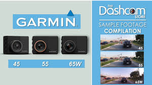 garmin 45 55 65w dashcam side by side sample footage by the dashcam store