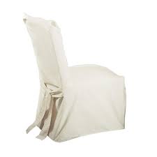 You could discovered one other slipcovers for dining room chairs higher design concepts. Cotton Duck Long Dining Room Chair Slipcover Sure Fit Target