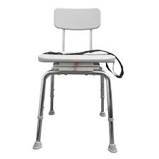 Mposition adjustment levers are all accessible while you're seated, even in the most reclined position. Snap N Save Swivel Shower Chair Swivel Locking Seat