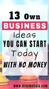 13 Easy Ideas To Start A Business Without Investment In 2021 Own Business Ideas Make Money Fast Make Money Writing