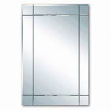 Get free shipping on qualified bathroom mirrors or buy online pick up in store today in the bath department. China Vanity Bathroom Mirror With Beveled Edge And V Groove Etched Finish On Global Sources Bathroom Mirror