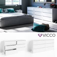 Wohnzimmer sideboard haus deko esszimmer möbel haus innenarchitektur möbeldesign sideboard modern side board möbel zum selbermachen wohnzimmermöbel. Vicco Kommode Ruben Weiss 6 Schubladen 160 Cm Real De
