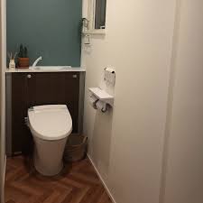 バス トイレ みずいろの壁 ヘリンボーンの床 ゼロキューブのインテリア実例 2018 01 27 23 03 25 roomclip ルームクリップ トイレのデザイン ヘリンボーン壁 キューブ ハウス