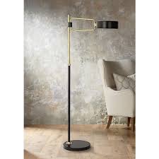 Simon 56 3 4 High Black Brass Floor Lamp By Robert Abbey 8t235 Lamps Plus Lamp Floor Lamp Brass Floor Lamp