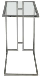 Finish off the look of your living area with the right sofa table to serve your from rustic chic to vintage victorian and pieces with modern lines and glass details, it's easy to get. Haxby Glass And Chrome Sofa Table Cfs Furniture Uk