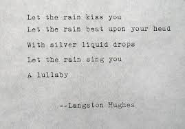 Typewriter Poem April Rain Song Langston Hughes By Studioceladon 5 00 Rain Quotes Rain Poems Popular Quotes