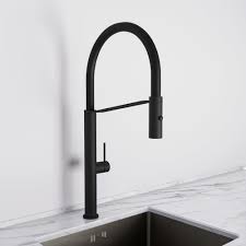 Kitchen faucet, modern high arc matte black spring kitchen faucet with pull down sprayer, kinfaucets black kitchen sink faucet with pull out sprayer, farmhouse camper rv bar sinks faucets. Pull Out Kitchen Mixer Tap In Matte Black Brass Pull Out Kitchen Mixer Tap