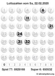 6 2 8 4 4 5 3 super 6: Lottozahlen Samstag 22 02 2020 Lotto Archiv