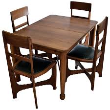 Early 1900s Art And Craft Oak Dining Set Oak Dining Sets Modern Dining Room Set Antique Dining Chairs