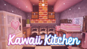 Make the walls orange and give the chimneys blue color. Minecraft Cute Kitchen Design Youtube