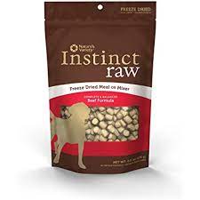Nature S Variety Instinct Raw Grain Free Beef Formula Freeze Dried Dog Meal Or Mixer 6 Oz Bag Raw Dog Food Recipes Freeze Drying Food Freeze Dried Dog Food