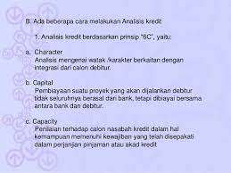 Soal dan jawaban kelompok pertanyaan: 10 Analisis Kredit