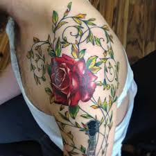#ive got some #vodka #bailey #rose vine #and jägermeister #text #annan. Top 81 Best Rose Vine Tattoo Ideas 2021 Inspiration Guide