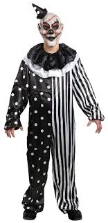 Black And White Clown Costume Kill Joy Clown With Images Clown Costume Clown Costume Kids Scary Clown Costume