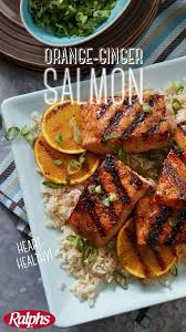 An Asian Style Marinade Transforms Heart Healthy Salmon Into A Satisfying Main Dish Grill Up This Sweet Tangy Recipe A Comida Sabrosa Comida Comida Nutritiva