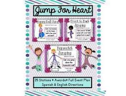 Jump For Heart P E Jump Rope Stations Elementary Physical Education Physical Education Teacher Physical Activities For Kids