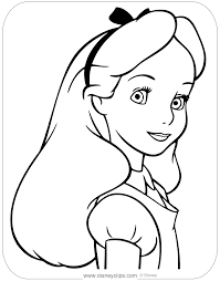 Disney coloring pages | free disney coloring pages, mickey. Alice In Wonderland Coloring Pages Disneyclips Com