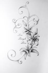 Love The Shading And Detail For Ribs Lily Flower Tattoos Lilly Flower Tattoo Lily Tattoo