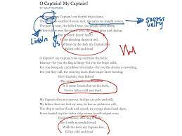 My father does not feel my arm, he has no pulse nor will; O Captain My Captain English Poetry Language Showme
