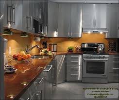 stainless steel modular kitchen and