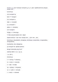 Di belakang nama benda tersebut, terdapat huruf n yang berarti nomina, atau kata benda. Kata Nama Am