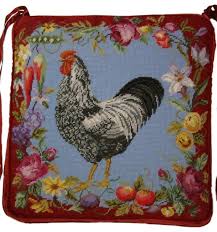 Seat cushions for kitchen chairs. Rooster Chair Pad 18 X18 Traditional Seat Cushions By Hkh Intl Houzz