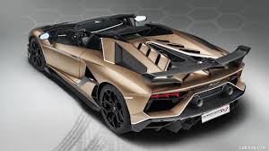 The lamborghini sensonum® package upgrades the sound experience with. 2020 Lamborghini Aventador Svj Roadster Rear Three Quarter Caricos
