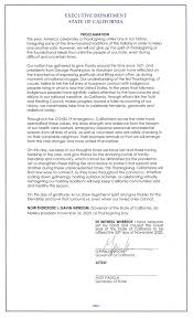 Maybe you would like to learn more about one of these? Governor Newsom Issues Proclamation Declaring Thanksgiving Day 11 25 20 California Governor