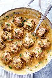 The Best Swedish Meatballs Are Smothered In The Most Amazing Rich And Creamy Gravy The Meatballs Are Pack Best Swedish Meatball Recipe Recipes Cooking Recipes