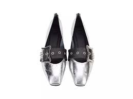 Misty - Silver | Slip-On Mary Jane Flats | Fluevog Shoes