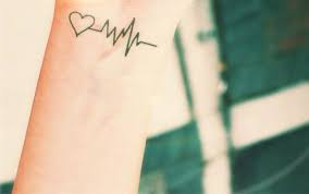 2pcs My Heart Pulse Tattoo Inknart Temporary Tattoo Wrist Quote Tattoo Body Sticker Fake Tattoo Wedding Tattoo Small Tatt Pulse Tattoo Tattoos Fake Tattoos