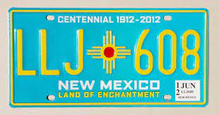 However, these license plate designs cannot be personalized with a custom plate message. 100 Years Of New Mexico License Plates Albuquerque Journal