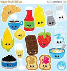 Buy 20 Get 10 Off Food Clipart Commercial Use Kawaii Food Etsy Clip Art Kawaii Food Food Clipart