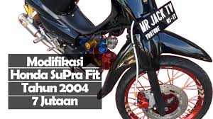 Body belakang dan sayap se set honda supra x 125 new/batman warna hita. Modifikasi Honda Supra Fit Tahun 2004 Youtube