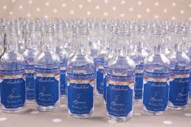 Personal E Yourspersonal E Yours Royal Blue Wedding Favors Mini Bottles Blue Wedding Inspiration
