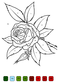This is free so there is nothing to worry about. Parentune Free Printable Rose Color By Number Coloring Picture Assignment Sheets Pictures For Child
