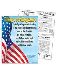 Pledge Of Allegiance Chart