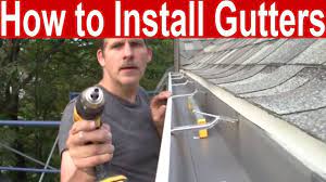 They're typically spaced 16 inches on center (look. How To Install Gutters Youtube